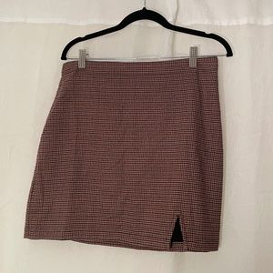 Houndstooth Abercrombie Mini Skirt